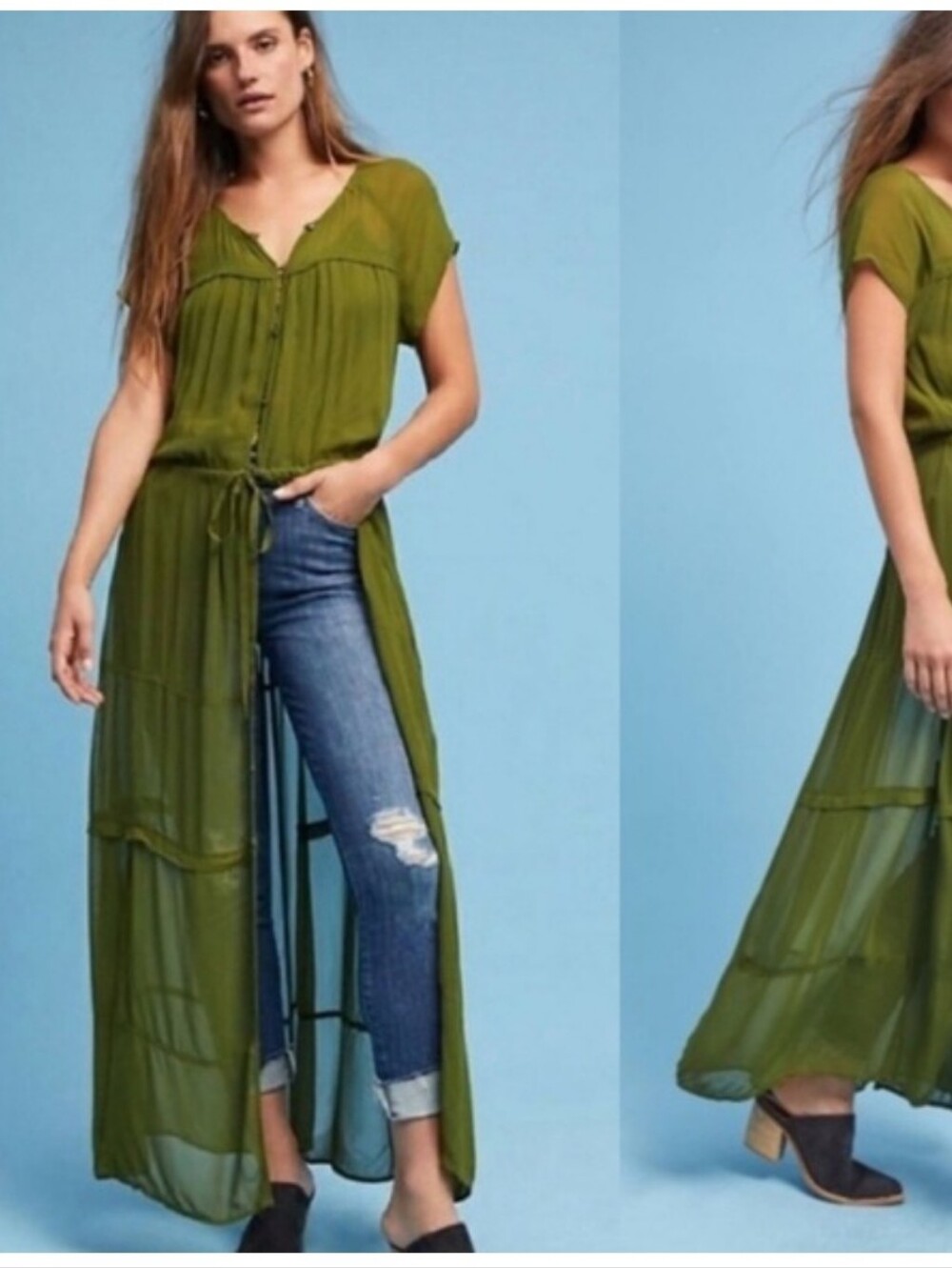 Anthropologie Sheer Midori Duster